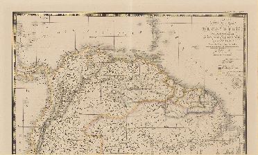Carte Générale de Colombie de la Guyane Francaise, Hollandaise et Anglaise. 1864