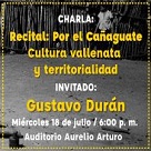 Recital: Por el cañaguate cultura vallenata y territorialidad
