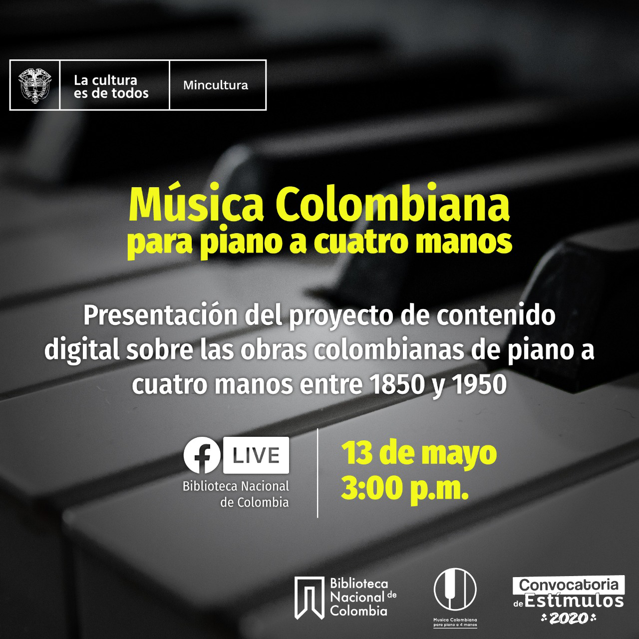 Música Colombiana para piano a cuatro manos. 🎵