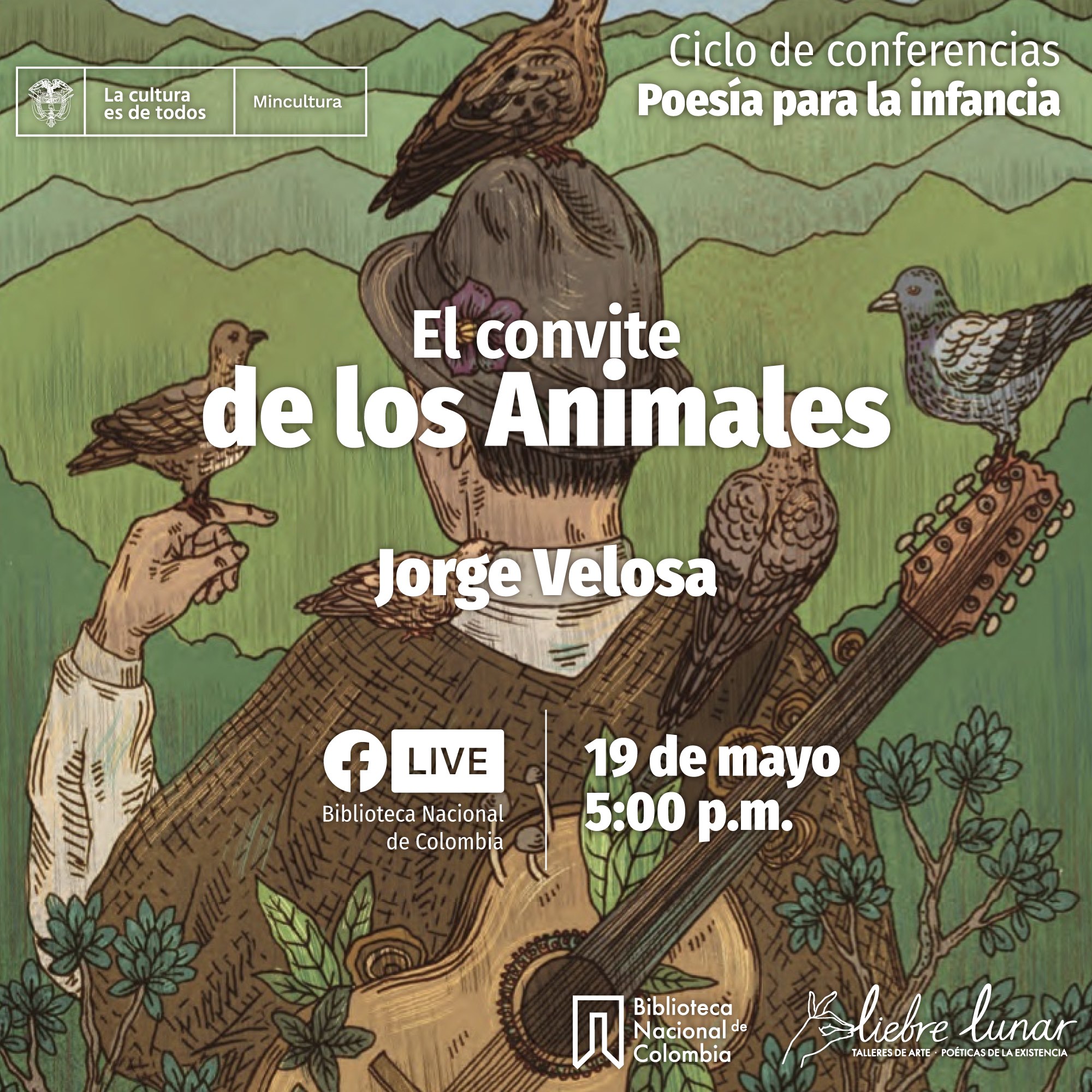 “Poesía para la infancia: El convite de los animales”, con el maestro Jorge Velosa.
