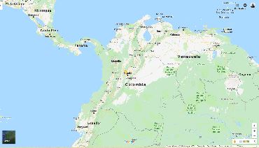 Google & INEGI. (2018). [Colombia en Google Maps]. 